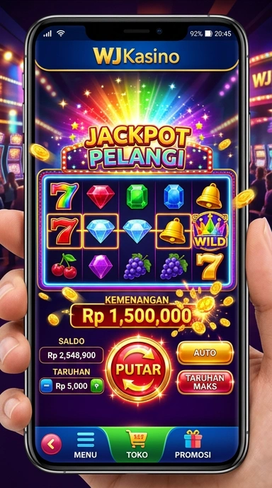 Tampilan antarmuka pengguna wjkasino yang intuitif.