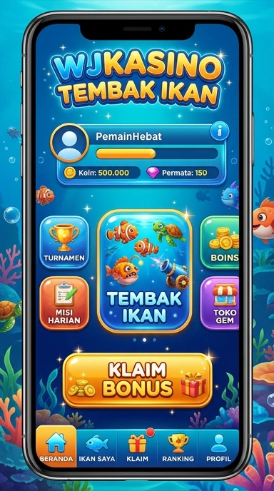 Screenshot aplikasi wjkasino saat mengunduh aplikasi.